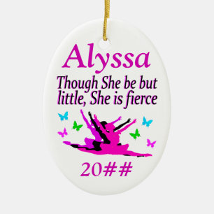 CERÂMICA ORNAMENTO DE BALLERINA PERSONALIZADO PEQUENO MAS C
