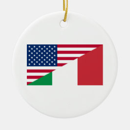Cerâmica Ornamento de Bandeira do Orgulho Americano Italian