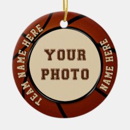Cerâmica Ornamento de Basquete Personalizado e com Foto