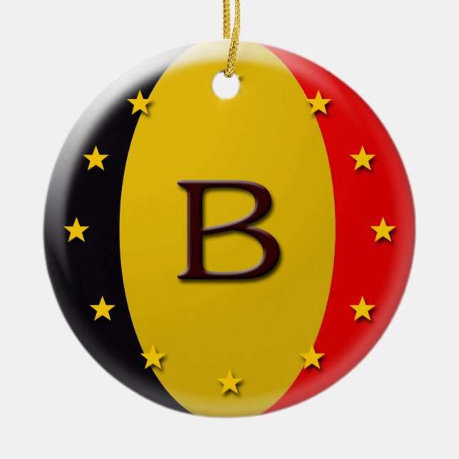 Cerâmica Ornamento de Bélgica (Frente)