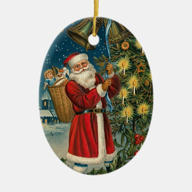 Cerâmica Ornamento de Bels de Natal (Frente)