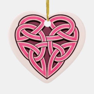 Cerâmica Ornamento de Bijii Heartknot
