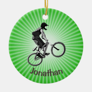 Cerâmica Ornamento de Biking Personalizado