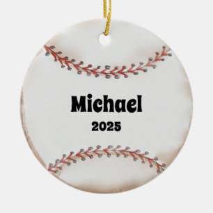 Cerâmica Ornamento de Bola de Baseball, Ornamento, Crianças