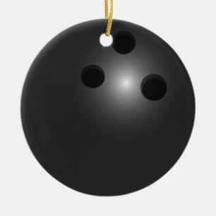 Cerâmica ornamento de bola de boliche