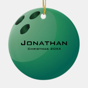 Cerâmica Ornamento de Bola de boliche Personalizado