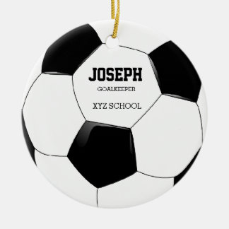Cerâmica Ornamento de bola de futebol