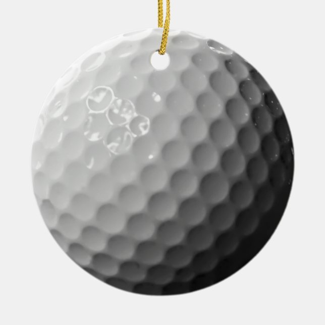 Cerâmica ornamento de bola de golfe (Frente)