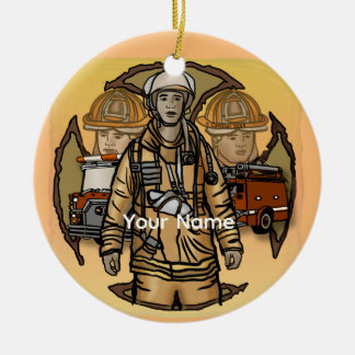 Cerâmica Ornamento de Bombeiros Prontos