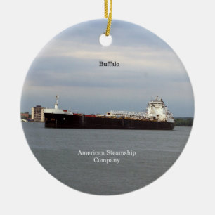 Cerâmica ornamento de búfalo