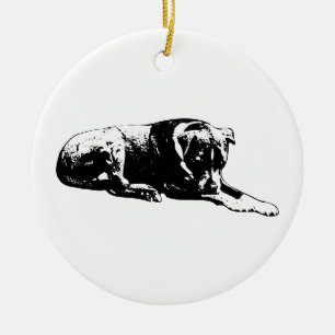 Cerâmica Ornamento de Cães Silencioso Noturno
