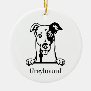 Cerâmica Ornamento de cão grego italiano