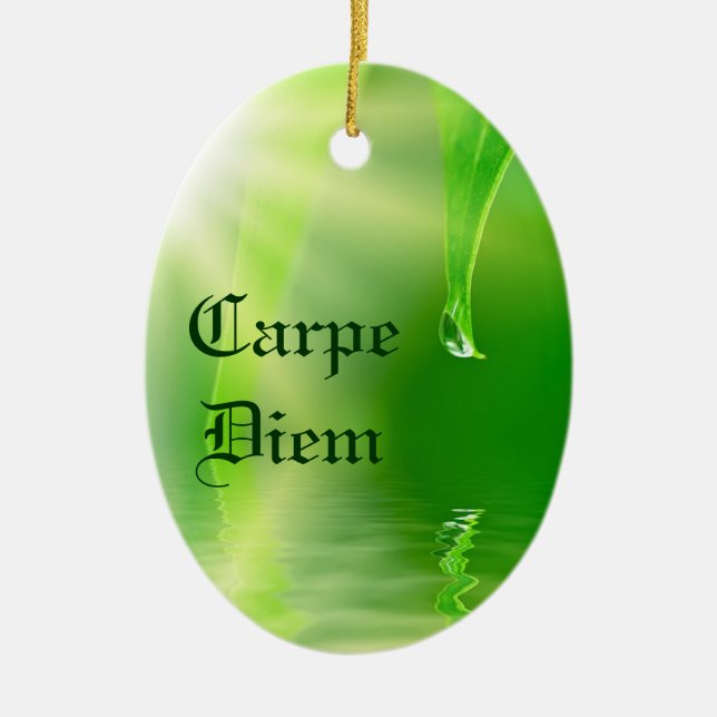 Cerâmica Ornamento de Carpe Diem (Frente)