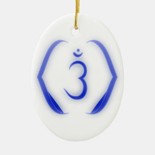 Cerâmica Ornamento de Chakra da intuição