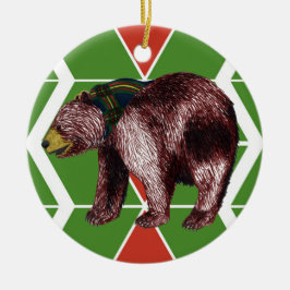 Cerâmica Ornamento de Chevron do urso de Gilwell