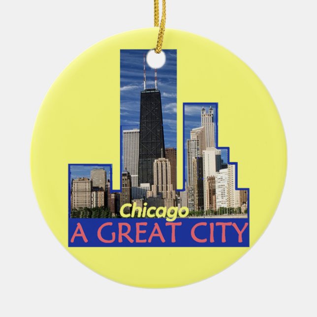 Cerâmica Ornamento de CHICAGO (Frente)