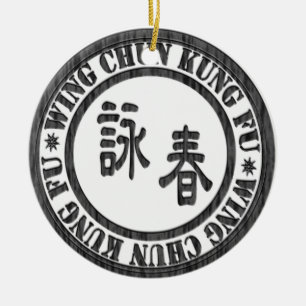 Cerâmica Ornamento de Chun Kung Fu da asa