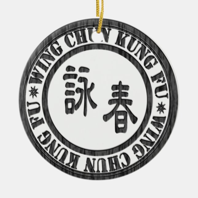 Cerâmica Ornamento de Chun Kung Fu da asa (Frente)