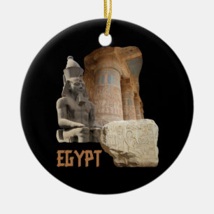 Cerâmica ornamento de colagem de fotos EGYPT