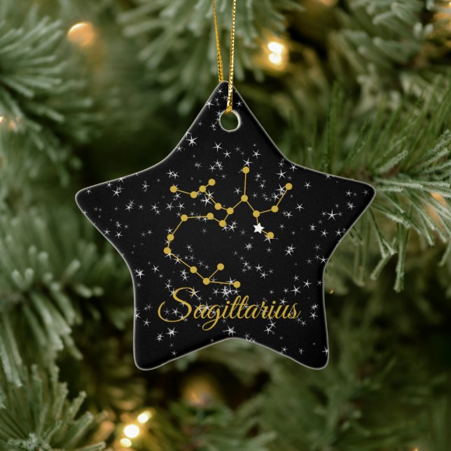 Cerâmica Ornamento de Constelação Sagittarius (Árvore)