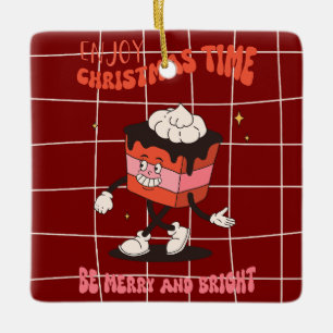 Cerâmica Ornamento de Cookies de Árvore de Natal Retroativo