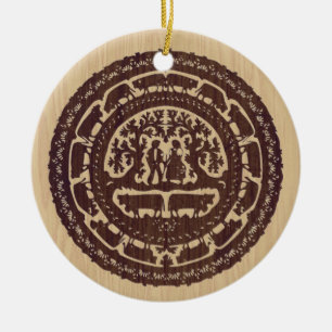 Cerâmica ornamento de corte suíço