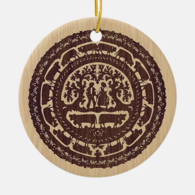 Cerâmica Ornamento de corte suíço (Frente)