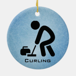 Cerâmica Ornamento de Curling Personalizado