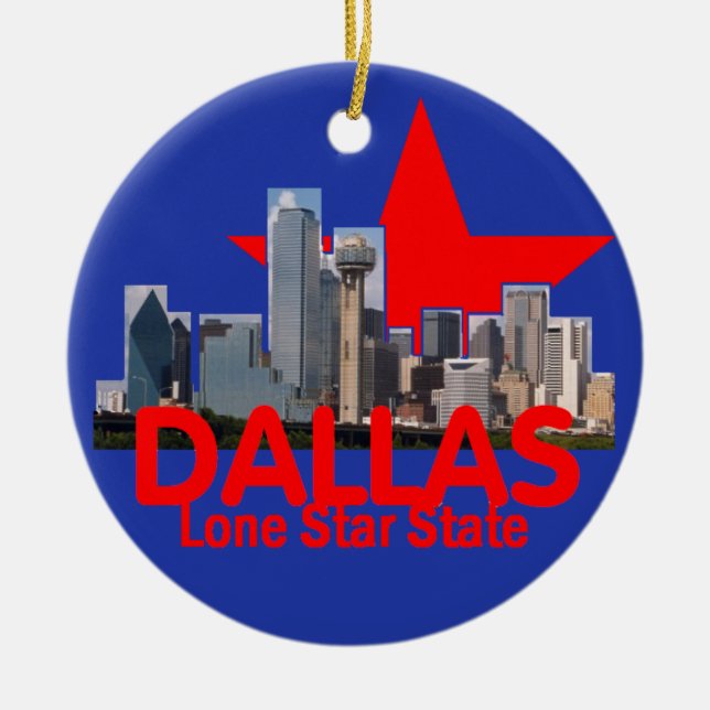 Cerâmica Ornamento de DALLAS (Frente)