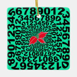 Cerâmica Ornamento de Design numérico