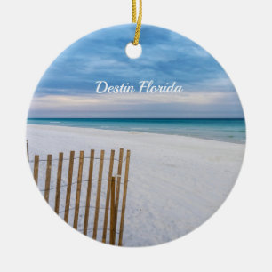 Cerâmica Ornamento de Destin na Flórida de Cerca de Praia