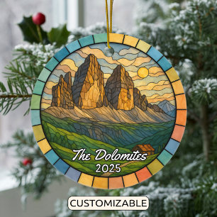 Cerâmica Ornamento de Dolomites de Vidro Personalizado