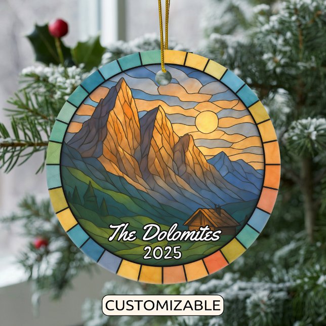 Cerâmica Ornamento de Dolomites de Vidro Personalizado (Criador carregado)