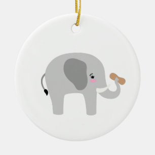 Cerâmica Ornamento de elefante