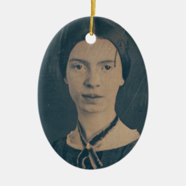 Cerâmica Ornamento de Emily Dickinson (Frente)