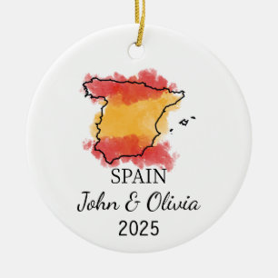 Cerâmica Ornamento de Espanha Personalizado, Presente de Si