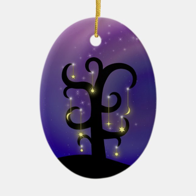 Cerâmica Ornamento de Estrelas (Frente)
