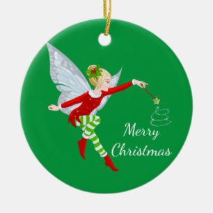 Cerâmica Ornamento de Fadas de Natal