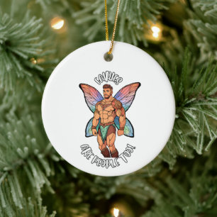 Cerâmica Ornamento de fadas masculinas - Fadas também são P