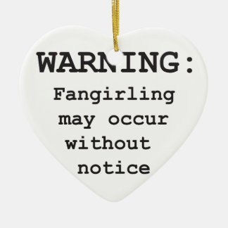 Cerâmica Ornamento de Fangirling