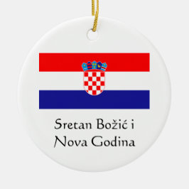 Cerâmica Ornamento de Felizes anos novos e Natal Feliz