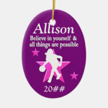 ORNAMENTO DE FERIADO DE BASQUETE PERSONALIZADO RÚP