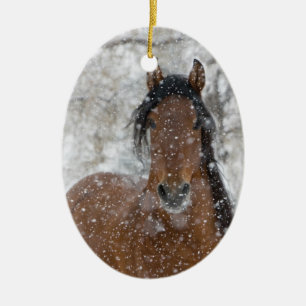 Cerâmica Ornamento de Feriado de Neve