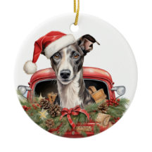 Ornamento de Feriado de Whippet