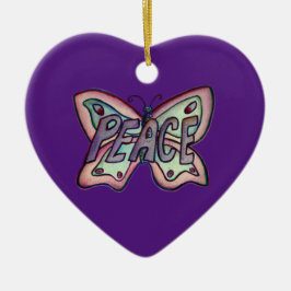 Cerâmica Ornamento de Feriados de Feriado de Borboleta de A