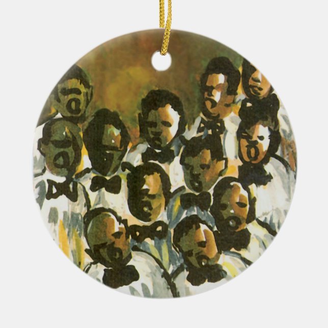 Cerâmica Ornamento de Férias Cerâmicas (Frente)