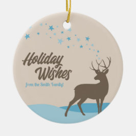 Cerâmica Ornamento de Férias de cervos minimalista moderno 