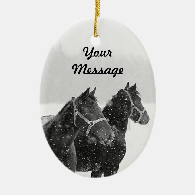 Cerâmica Ornamento de Férias de Natal Personalizadas para C (Frente)