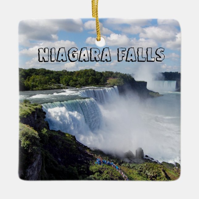 Cerâmica Ornamento de férias de Niágara (Frente)