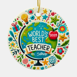 Cerâmica Ornamento de Férias Personalizado para o Melhor Pr